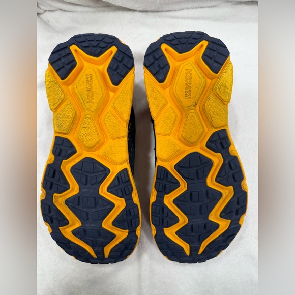 HOKA ONE ONE  CHALLENGER ATR 6 Navy/Orange  and Red Athletic Shoes Size 9.5 - Picture 5 of 9